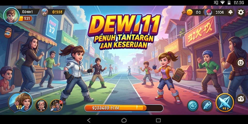 Screenshot gameplay DEWI11 menampilkan aksi seru dalam permainan arcade.