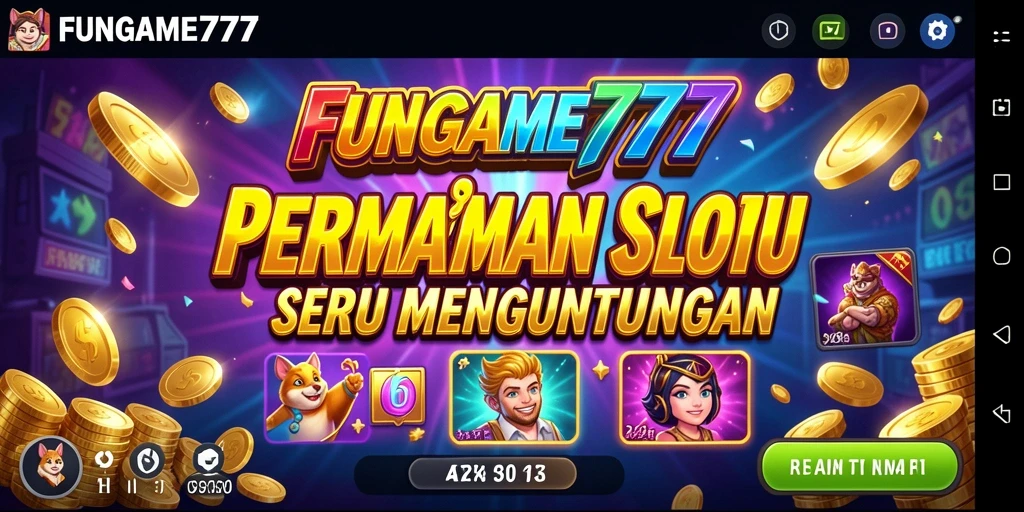 Screenshot gameplay <strong>FUNGAME777</strong> menampilkan aksi seru slot.