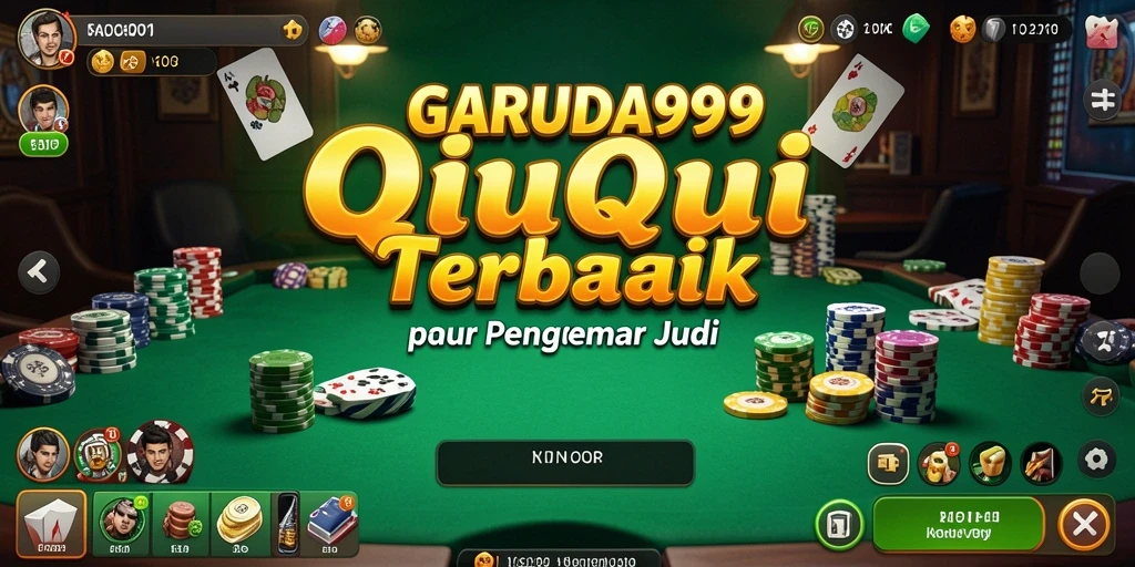 Tangkapan layar dari gameplay QiuQiu di GARUDA999.