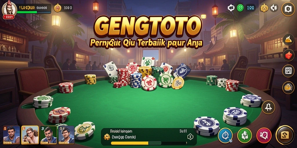 Tampilan gameplay seru GENGTOTO saat bermain QiuQiu bersama teman.