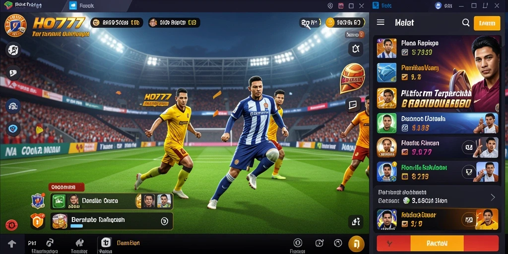 Tampilan gameplay HO777 dengan berbagai pilihan taruhan olahraga.