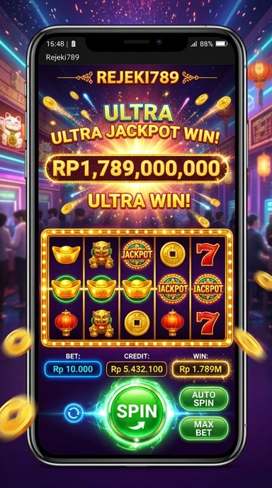 Tampilan utama aplikasi rejeki789 yang intuitif.